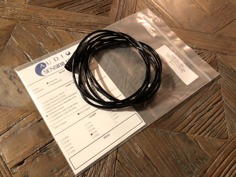 Cable Audiosensibility Impact SE Copper