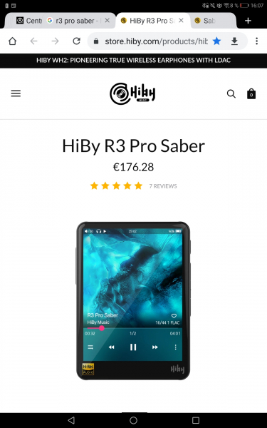 HiBy R3 Pro Saber