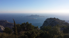 Paysage pris depuis le sommet de Marseilleveyre