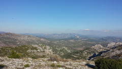 Le massif de la sainte Baume depuis le mont Puget