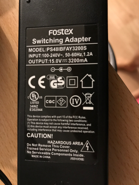 FostexHPV1charger